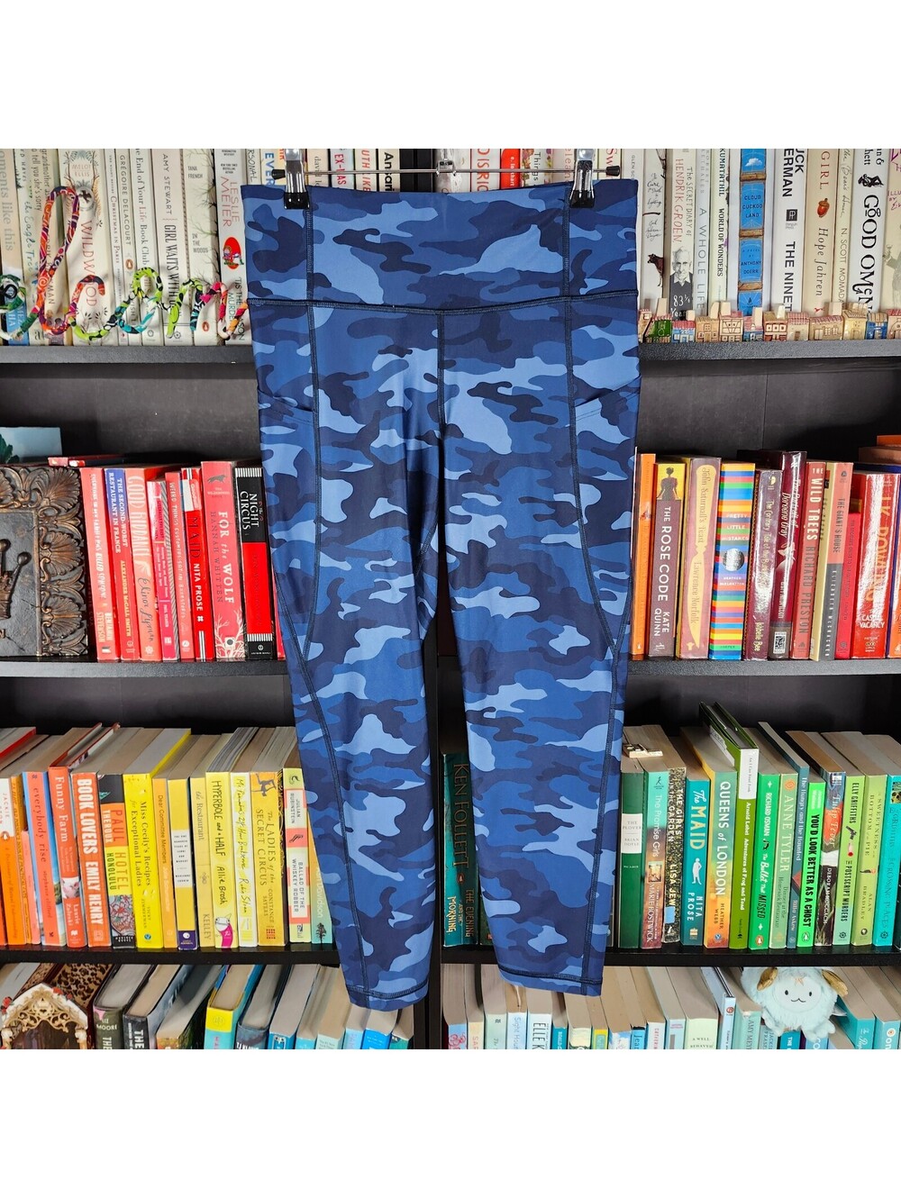 GapFit Blackout Technology Blue Camo Leggings Women's Medium